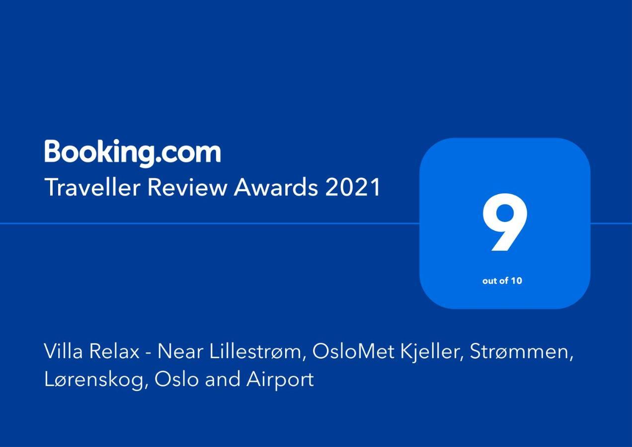 Villa Relax - Near Lillestrom, Ahus, Oslomet - Kjeller, Strommen, Lorenskog And Oslo المظهر الخارجي الصورة